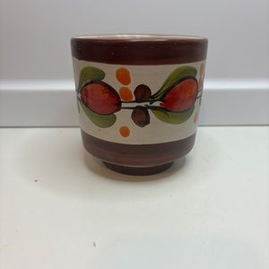 Vintage Hand Painted Colorful Italian Planter Pottery Decor 4.25” H